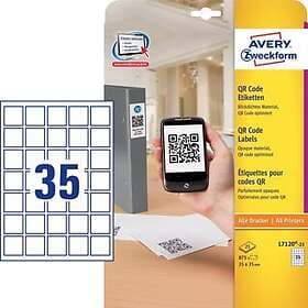 Avery Laseretikett L7120 QR-kod 35x35mm