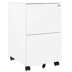 vidaXL Hurts vit 39x45x67 cm stål 335974