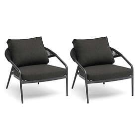 Hillerstorp Ekeryd fåtölj svart 2-pack