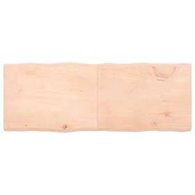 vidaXL Bordsskiva 160x60x4 cm obehandlad massiv ek levande kant 363906