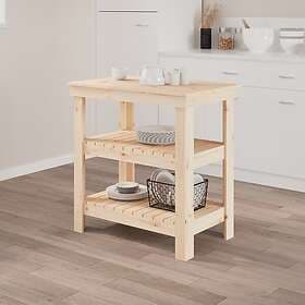vidaXL Skobänk 78,5x50x80 cm massiv furu 823639