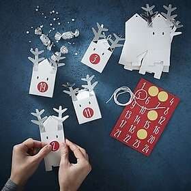 DIY Adventskalender, Renar i papp