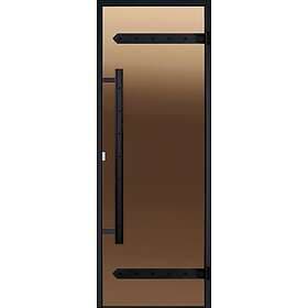 Harvia Bastudörr Glasdörr Legend brons 7x19 aluminiumkarm