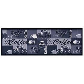 vidaXL Köksmatta maskintvättbar kaffe blå 45x150 cm 315967