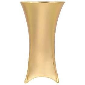 vidaXL Bordsöverdrag 2 st stretch guld 80 cm 133562