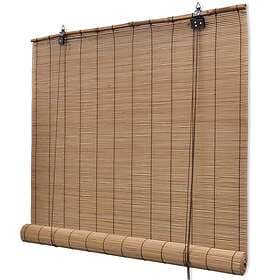 vidaXL Rullgardin bambu 80x220 cm brun 245813