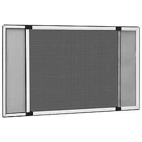 vidaXL Expanderbart insektsnät för fönster vit (75-143)x50 cm 149038