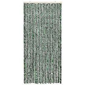 vidaXL Insektsdraperi grön och vit 100x220 cm chenille 325447