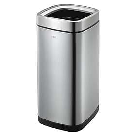 vidaXL EKO Soptunna öppen topp Laguna 35l matt silver 440068