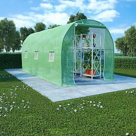 vidaXL Växthus 9 m² 4,5x2x2 m 48165