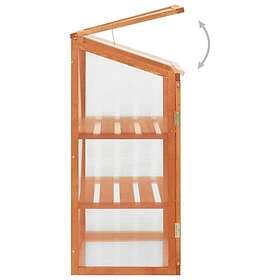 vidaXL Växthus 60x45x100 cm granträ 314848