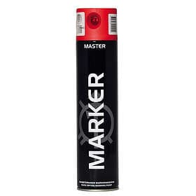 Master Spray Markeringsfärg Solid Röd 600ml