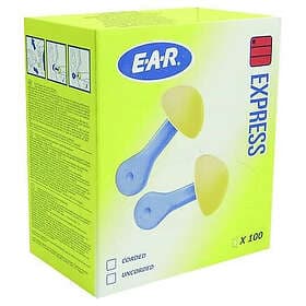 3M EAR Express Hörselpropp 100 par/frp Gul/Blå