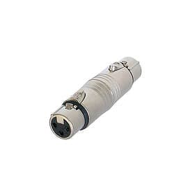 Neutrik XLR 3-pol, XLR-hona adapter