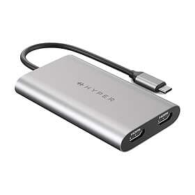 Hyper Drive Dual 4K HDMI Adapter for M1/M2 MacBook