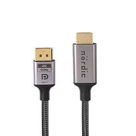 NÖRDIC 18Gbps Dynamic HDR DisplayPort - HDMI 3m