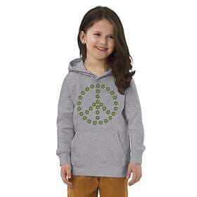 Fotomax Hoodie för barn med peacetecken av blommor