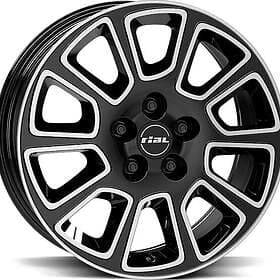 Rial Transporter 2 Diamond Black Polished 6X16 5/118 ET68 CB71,1