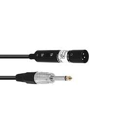 Omnitronic XLR Ma > 6,3mm MO 0,3m Impedance Converter