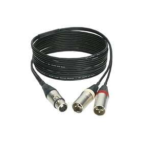Klotz 1xXLR Fe 5-pin > 2xXLR Ma 3-pin 1,5m Neutrik