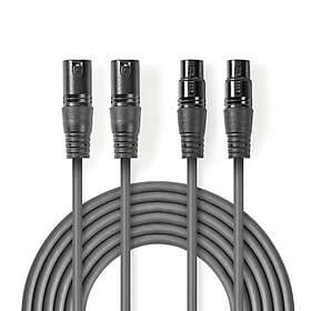 Nedis 2xXLR > 0,5m [3-pin]