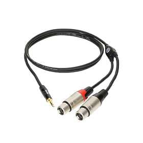 Klotz 1x3.5mm Ma ST Gold > 2xXLR Fe 1,8m