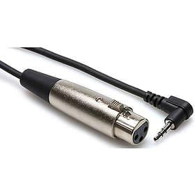 Hosa XLR Fe > 3,5mm Ma ST Angled 0,3m