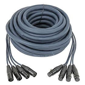 DAP Audio DMX Snake 4 way 5 pole XLR 25m