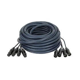 DAP Audio DMX Snake 4 way 5 pole XLR 25m Neutrik