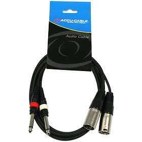 Accu-Cable 2xXLR Ma > 2x6.3mm 5m