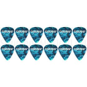 BOSS Celluloid Pick Medium OCEAN TURQUOISE 12 Pack