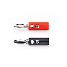 Nedis Banana Connector Red/Black