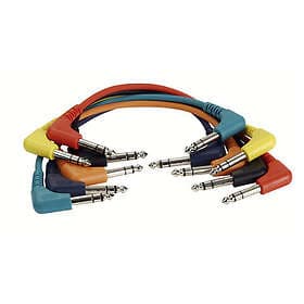 DAP Audio 1x6.3mm ST angled > 0,3m (6-pack)