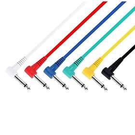 Adam Hall 6,3mm Ma > Angled 0,3m Patchcable MONO