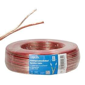 LogiLink 2x0,75 25m Transparent CA1076