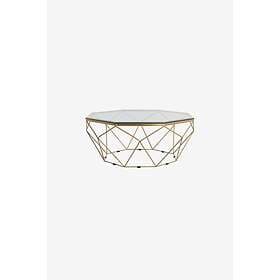 Jotex MERANO soffbord ø 98 cm Mässing/glas
