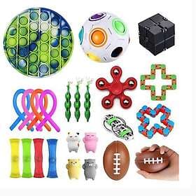 74st Fidget Pop it Toys Set pack för barn och vuxna