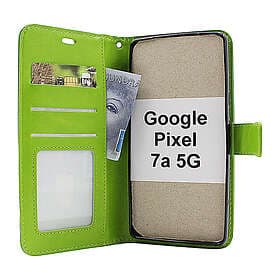 billigamobilskydd.se Crazy Horse Wallet Google Pixel 7a 5G (Grön) 48502