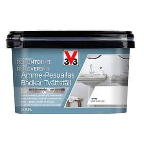 V33 Perfekt Renovering Badkar Tvättställ, White, 1l 121707