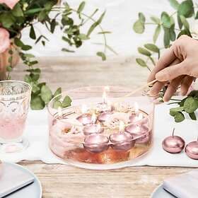 Party Deco Flytande Ljus Roséguld 50-pack