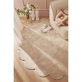 Staycation Viskosmatta Flower Varmbeige