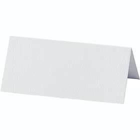 Creativ Company Bordskort Stl 9x4 cm 20 st/1 Förp Bordskort, vit, stl. cm, 220g, st./ 1 förp. 228711