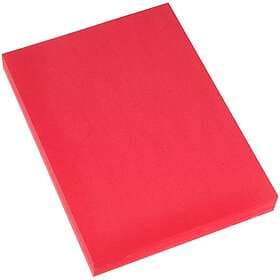 ABA Skol Hobbykartong A4 225g Dekorationskartong röd, 1433629