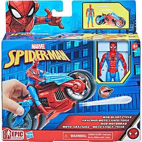 Marvel Spider-Man Web Blast Cycle Figurset
