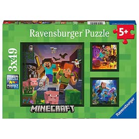 Ravensburger Pussel Minecraft Biomes 3x49 Bitar