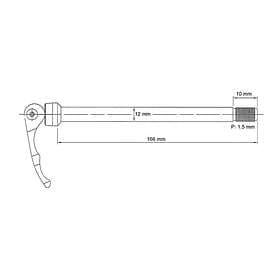 Novatec Qr 269 Rear Svart 12 x 142 mm