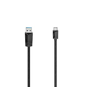 Hama USB-C USB-A USB 3,2 5 Gbit/s 1,5m Svart