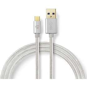 Nedis Fabritallic USB-A to USB-C Cable 2 meter