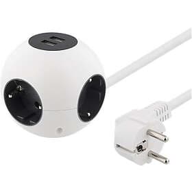 Deltaco Power Globe with 2x USB