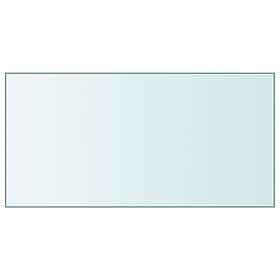 vidaXL Bordsskiva genomskinlig 50x100 cm härdat glas 345074